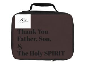 Religious Lunch Bag - "Thank You Father, Son & The Holy Spirit" Christian Meal Tote
