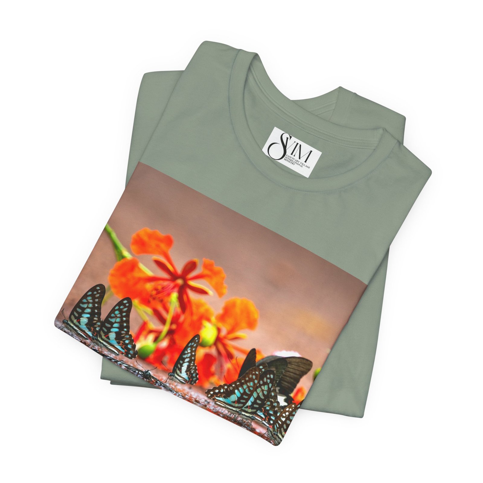Butterfly Reflection & Open Road Graphic Tee — Nature Photography Short Sleeve Shirt - Image 19