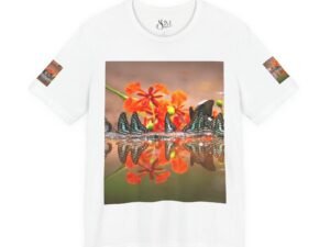 Butterfly Reflection & Open Road Graphic Tee — Nature Photography Short Sleeve Shirt