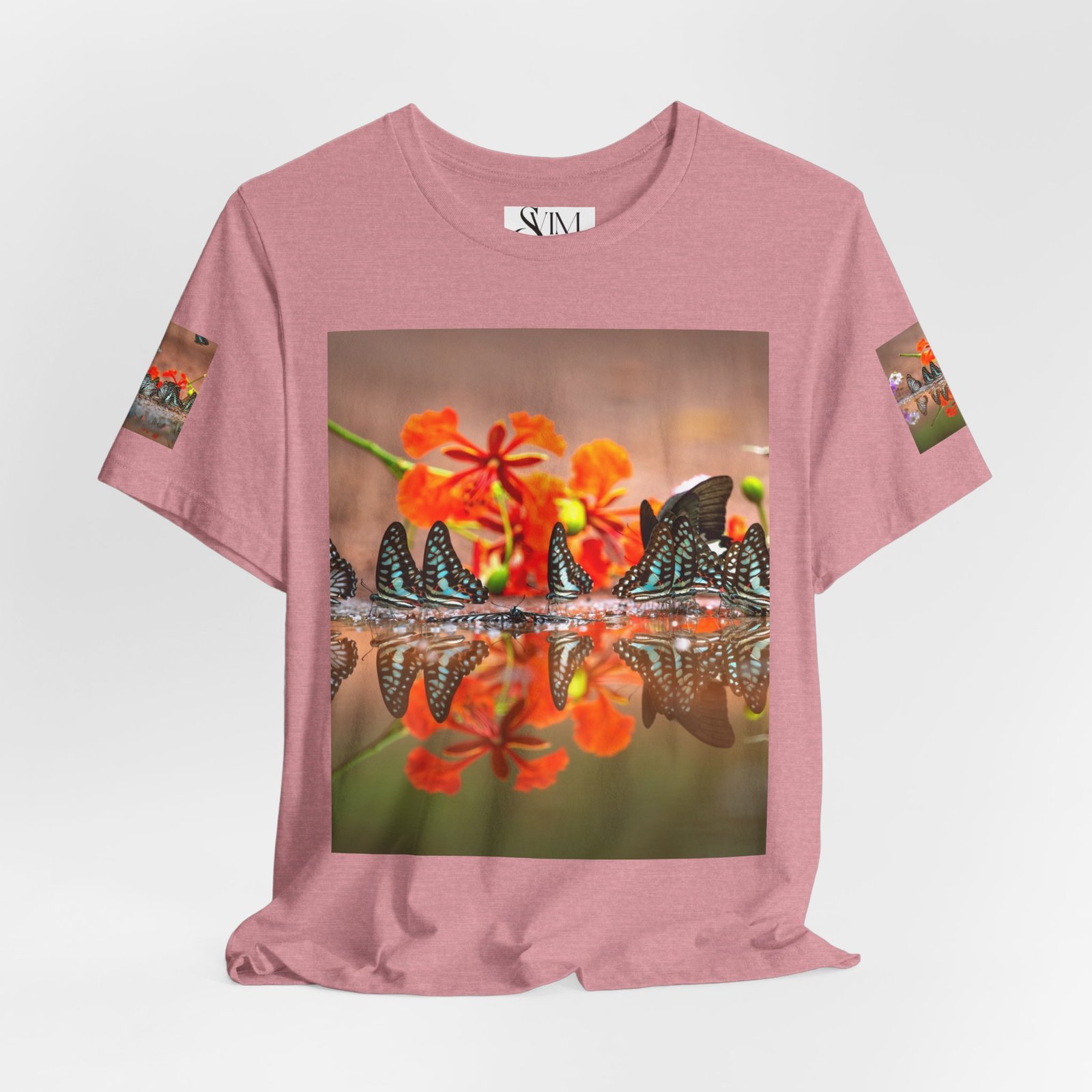 Butterfly Reflection & Open Road Graphic Tee — Nature Photography Short Sleeve Shirt - Image 40