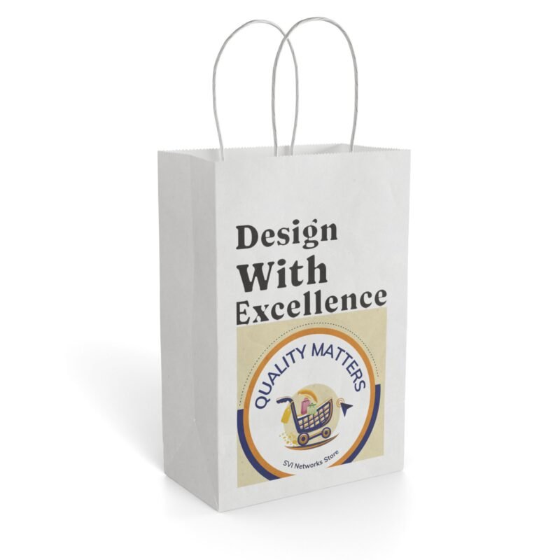Quality Matters Paper Gift Bag — Branded Shopping Gift Bag