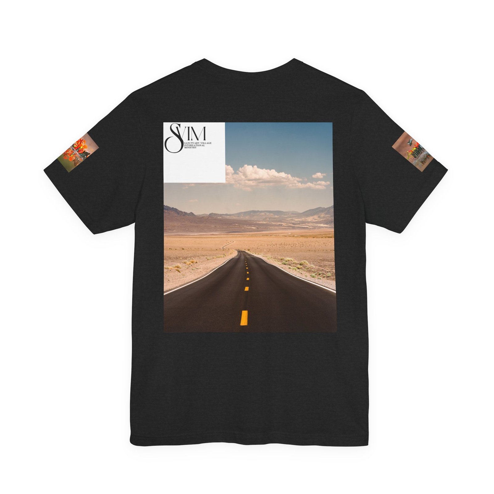 Butterfly Reflection & Open Road Graphic Tee — Nature Photography Short Sleeve Shirt - Image 6