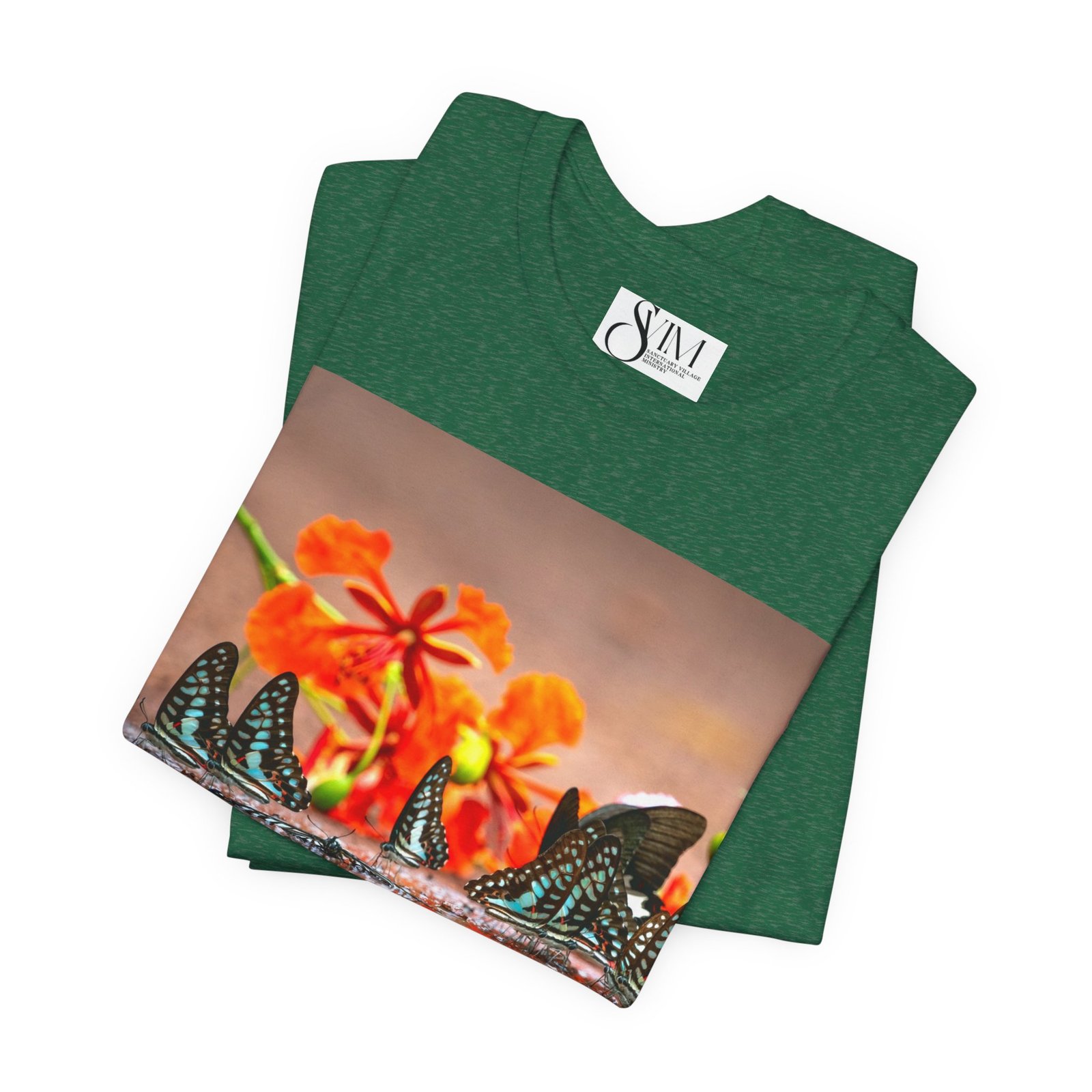 Butterfly Reflection & Open Road Graphic Tee — Nature Photography Short Sleeve Shirt - Image 27