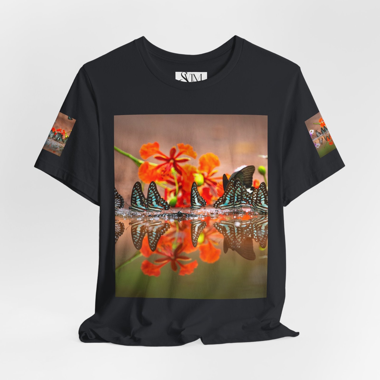 Butterfly Reflection & Open Road Graphic Tee — Nature Photography Short Sleeve Shirt - Image 16