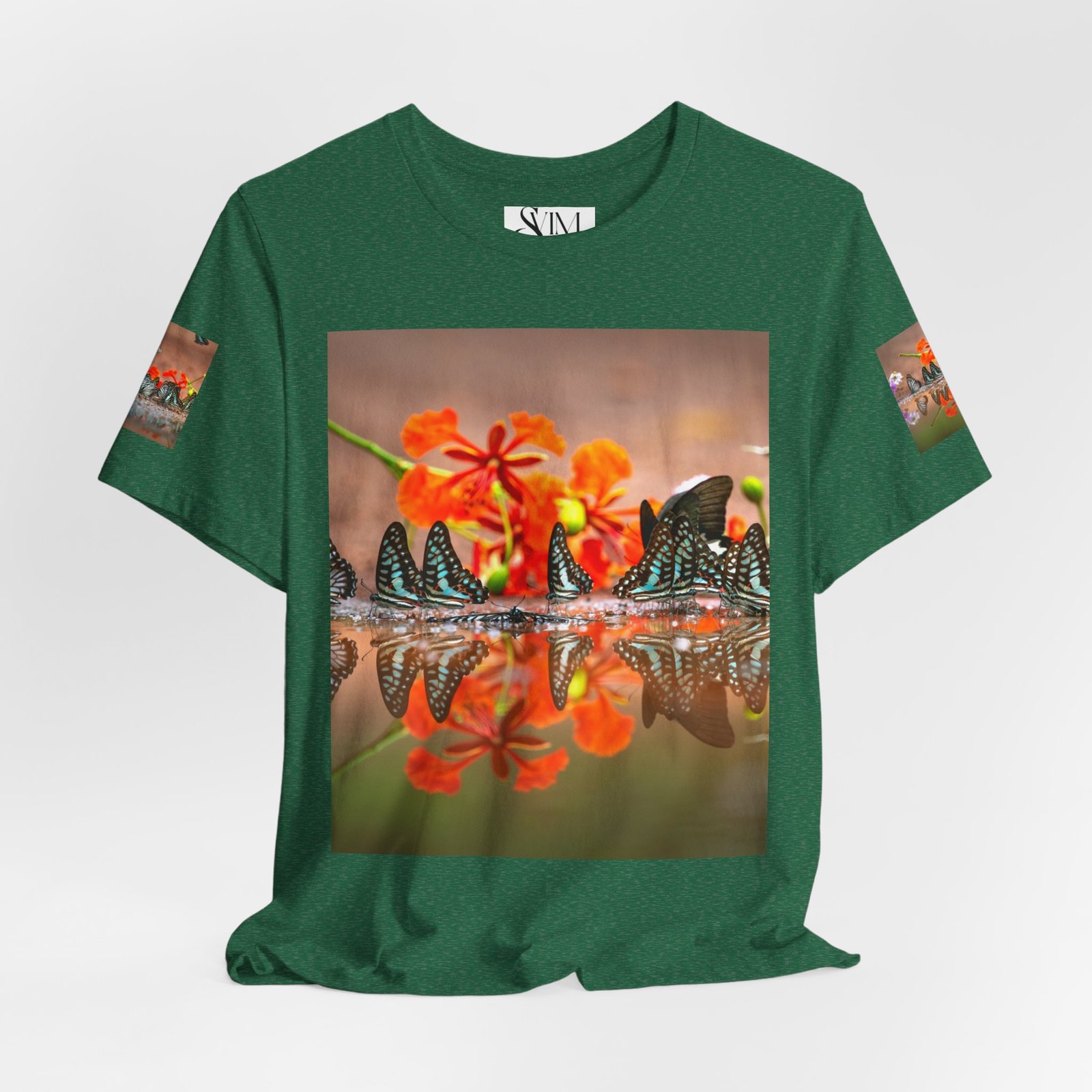 Butterfly Reflection & Open Road Graphic Tee — Nature Photography Short Sleeve Shirt - Image 28
