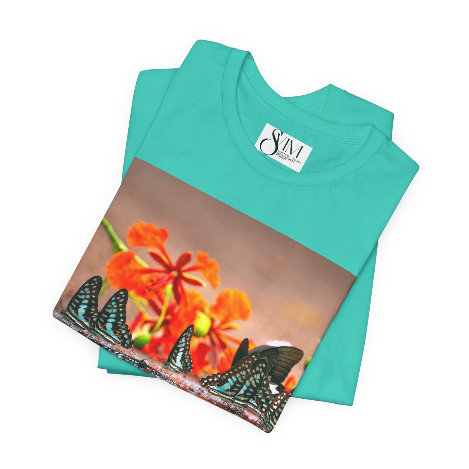 Butterfly Reflection & Open Road Graphic Tee — Nature Photography Short Sleeve Shirt - Image 23