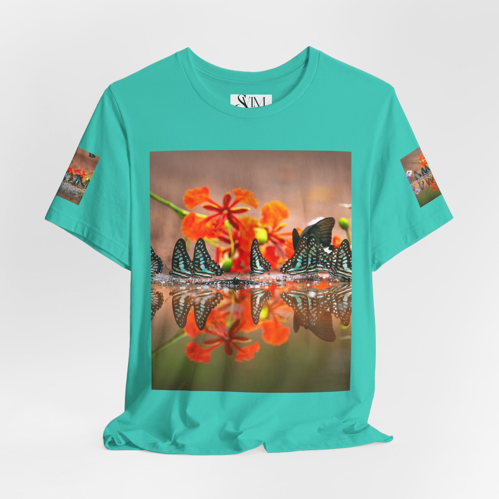 Butterfly Reflection & Open Road Graphic Tee — Nature Photography Short Sleeve Shirt - Image 24
