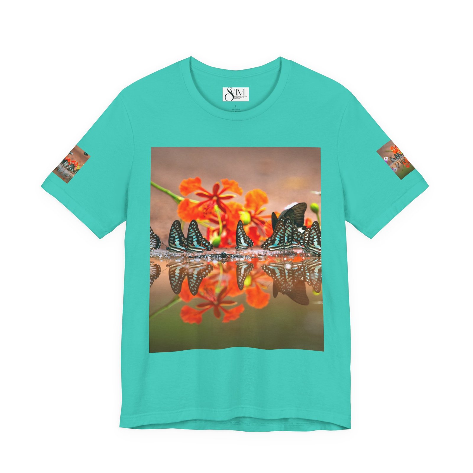 Butterfly Reflection & Open Road Graphic Tee — Nature Photography Short Sleeve Shirt - Image 21