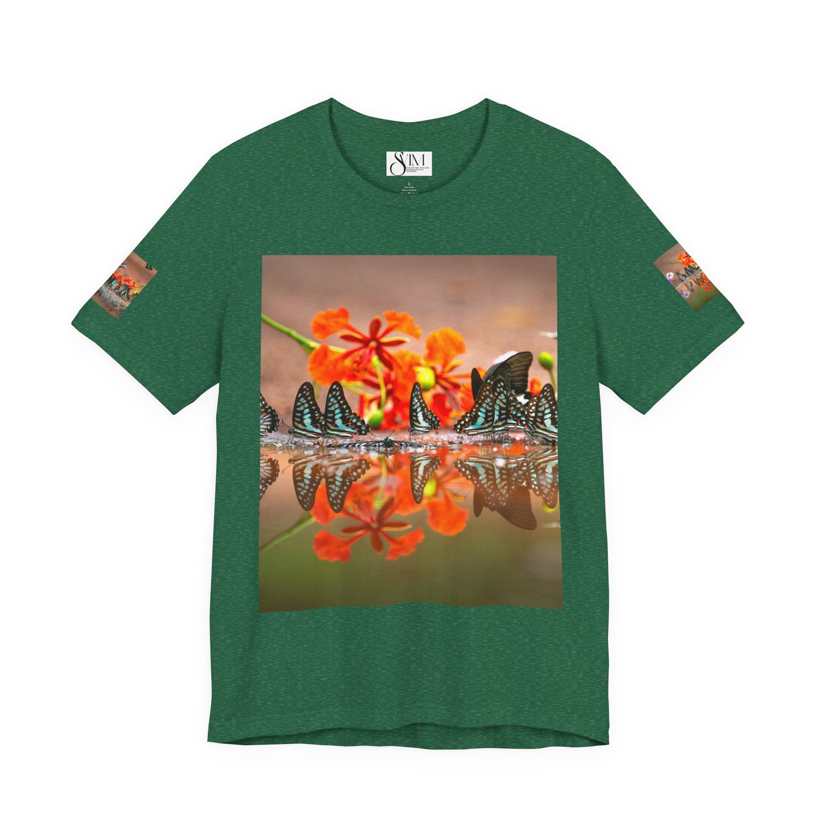Butterfly Reflection & Open Road Graphic Tee — Nature Photography Short Sleeve Shirt - Image 25