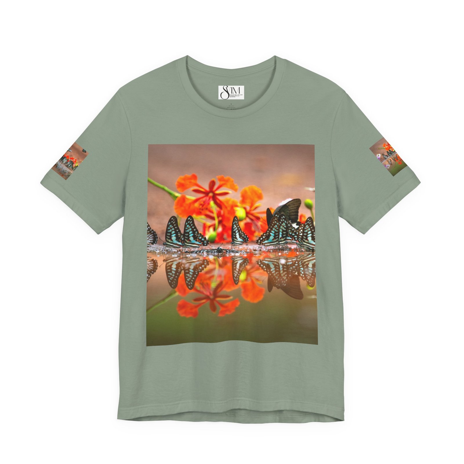 Butterfly Reflection & Open Road Graphic Tee — Nature Photography Short Sleeve Shirt - Image 17