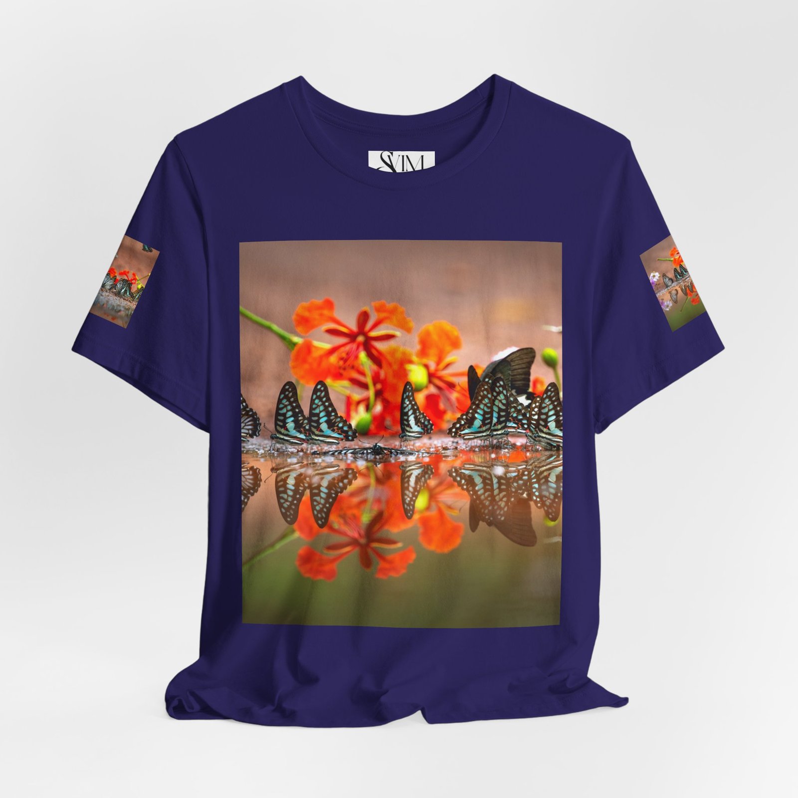 Butterfly Reflection & Open Road Graphic Tee — Nature Photography Short Sleeve Shirt - Image 36